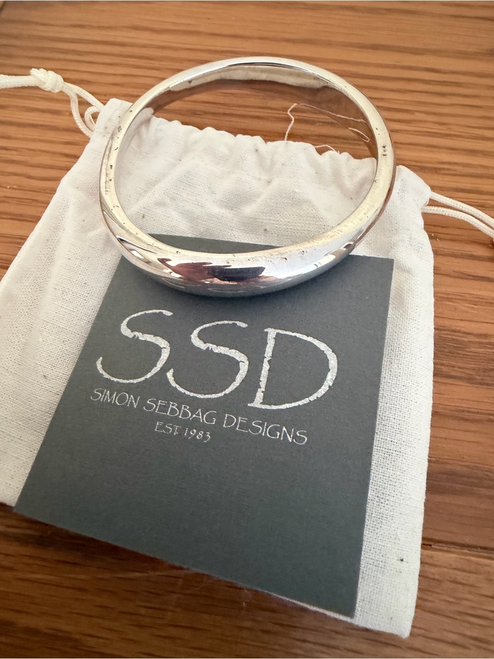 SIMON SEBBAG electroform sterling silver organic wavy bangle bracelet NEW!